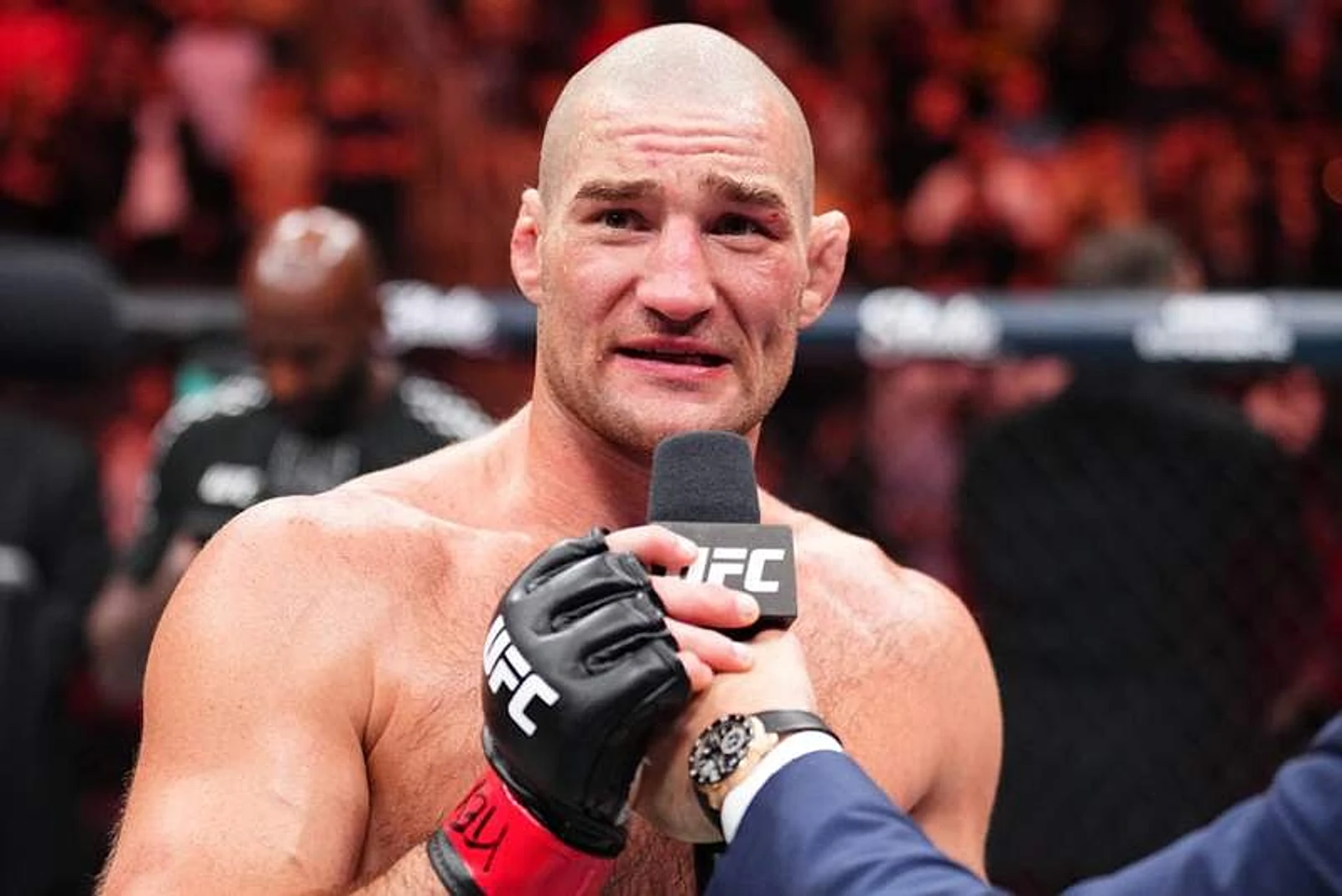 New footage reveals what Sean Strickland said to Khamzat Chimaev right after their UFC 328 fight
