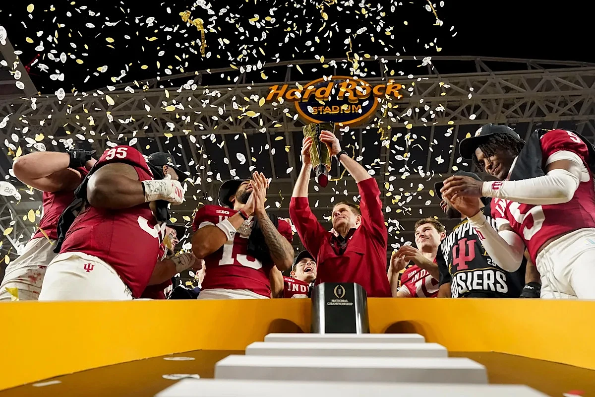 Watch Indiana football meet President Trump at White House