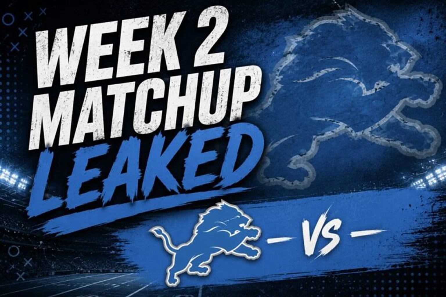 Schedule Leak Reveals Massive Early-Season Matchup for Detroit Lions