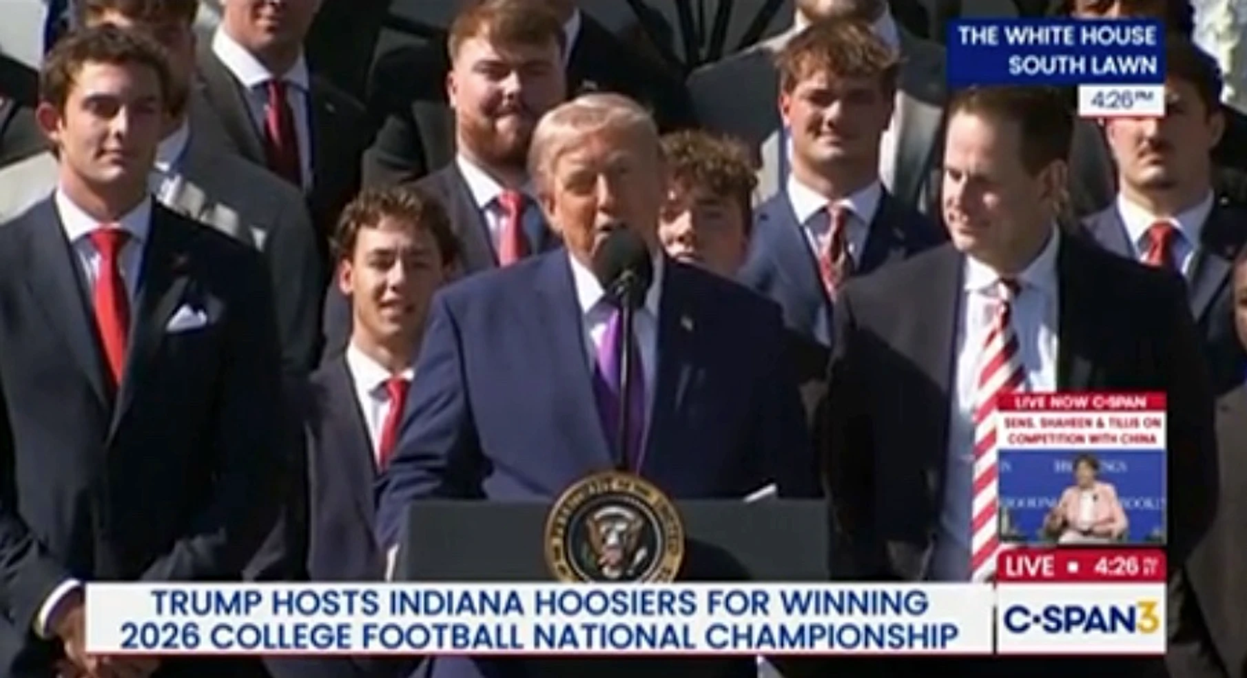 Trump Name-Checks Heisman Winner Who Skipped White House Event, ‘I’m Not Happy’