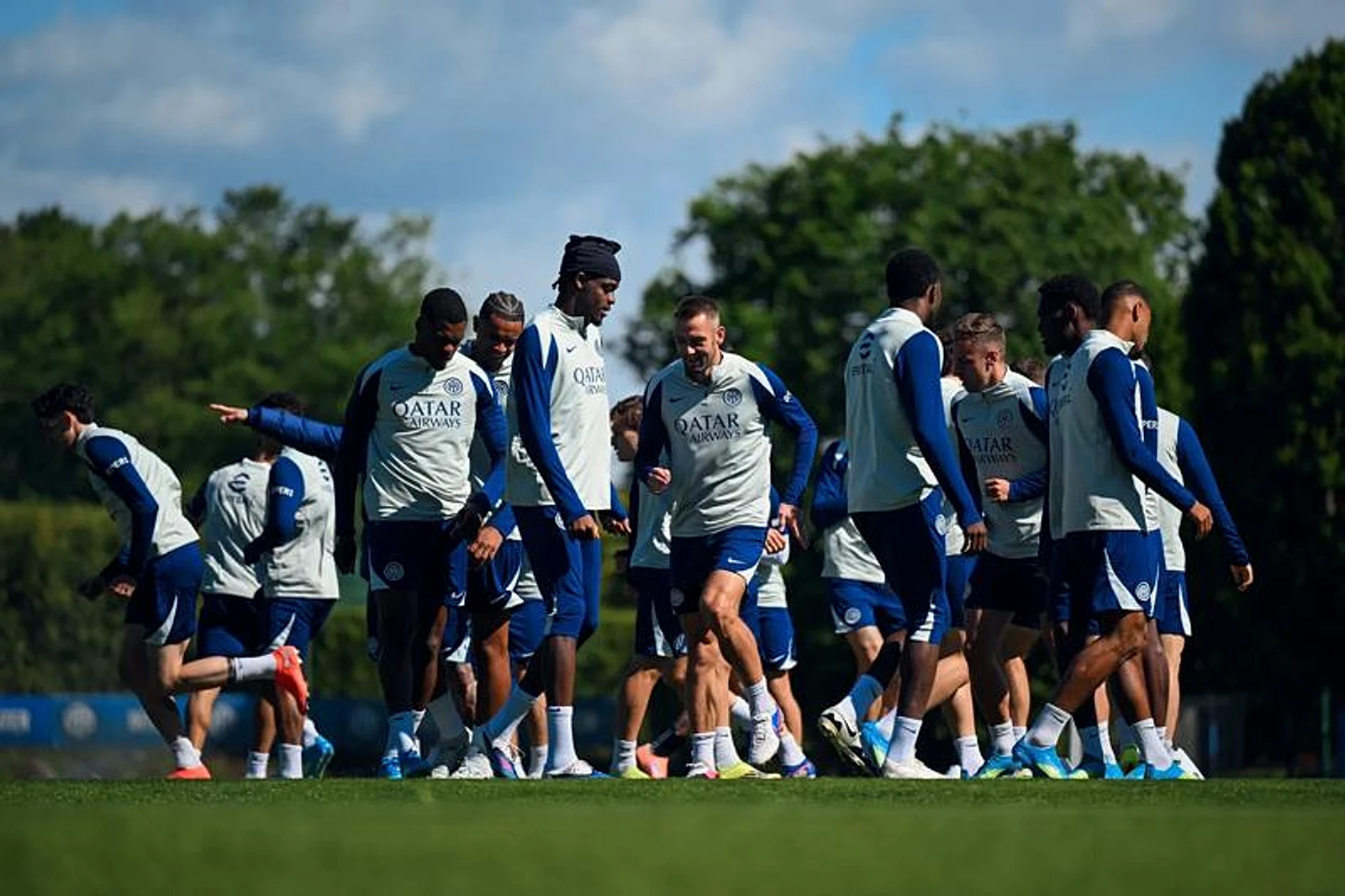 Training the day before Lazio vs. Inter