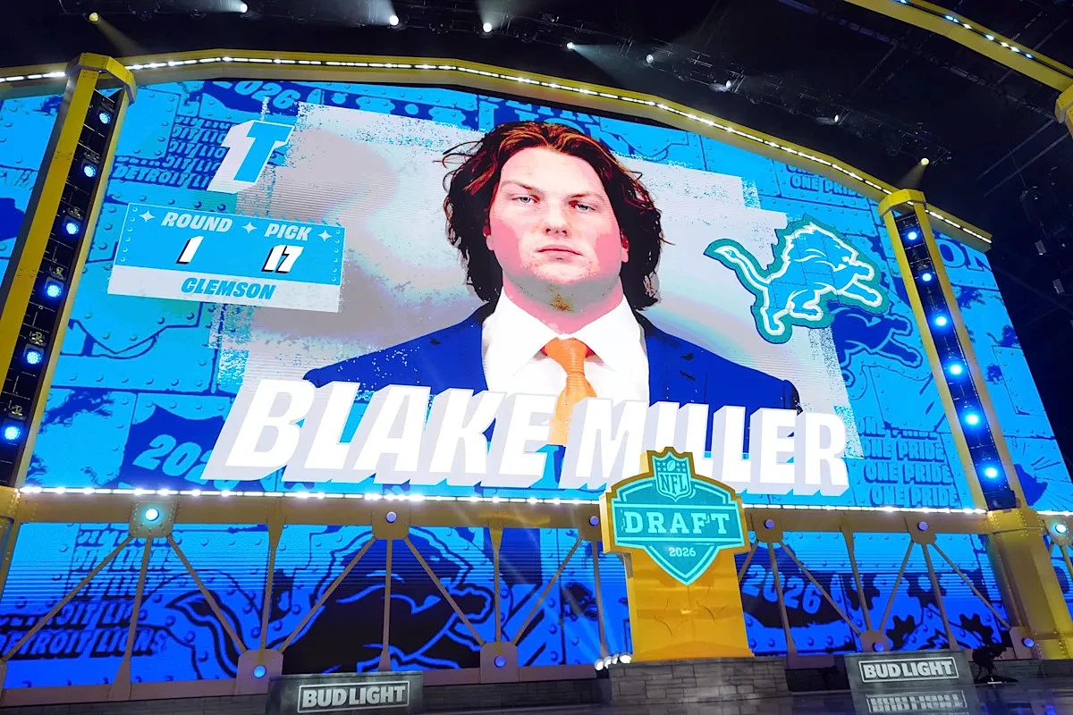 Detroit Lions rookies, including Blake Miller, get initial jersey numbers