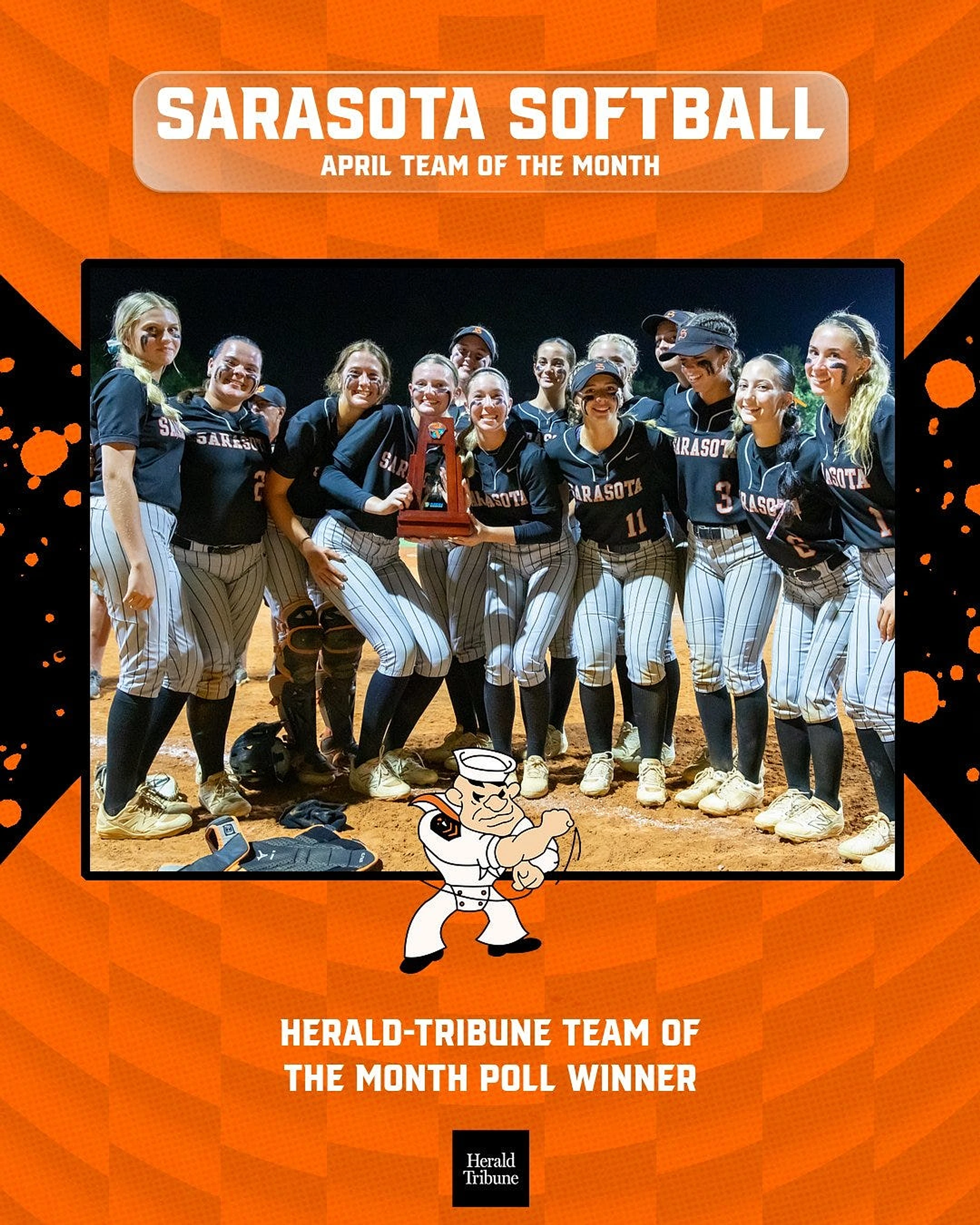 Sarasota softball voted Herald-Tribune Top Team for April