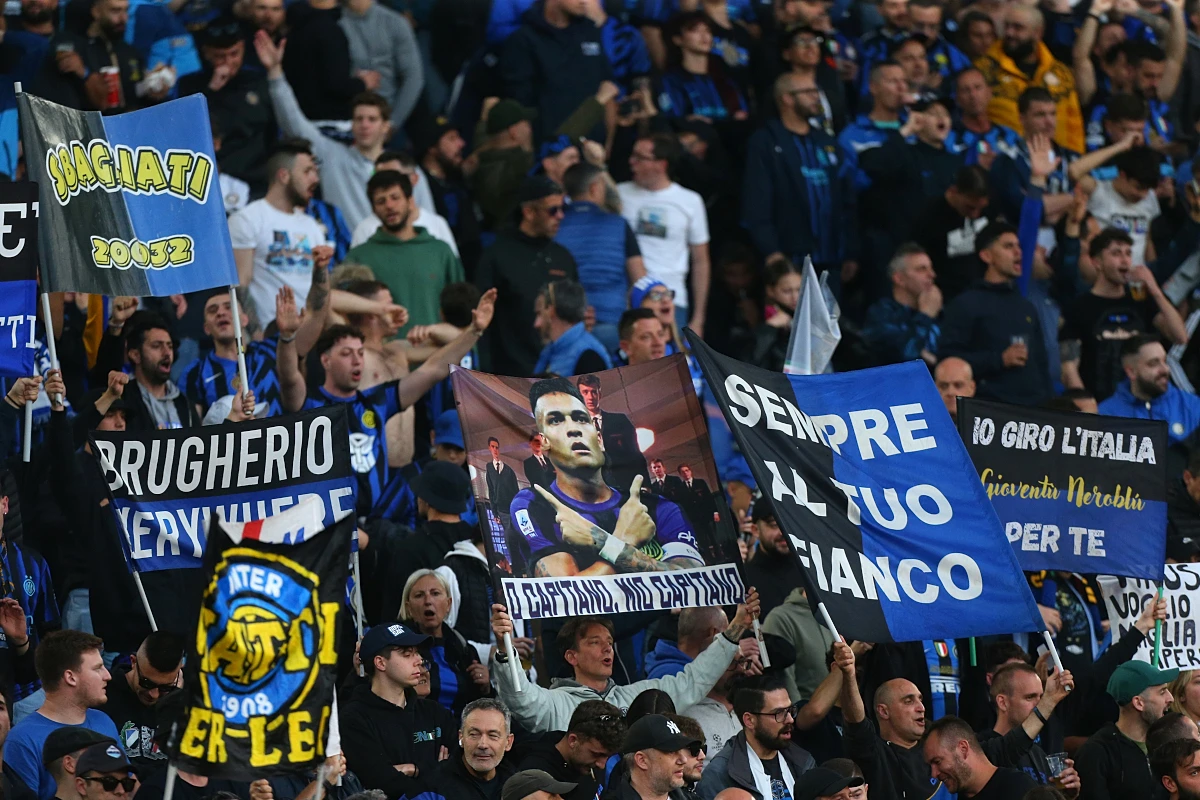 Inter fans mock rivals Milan ahead of Coppa Italia Final