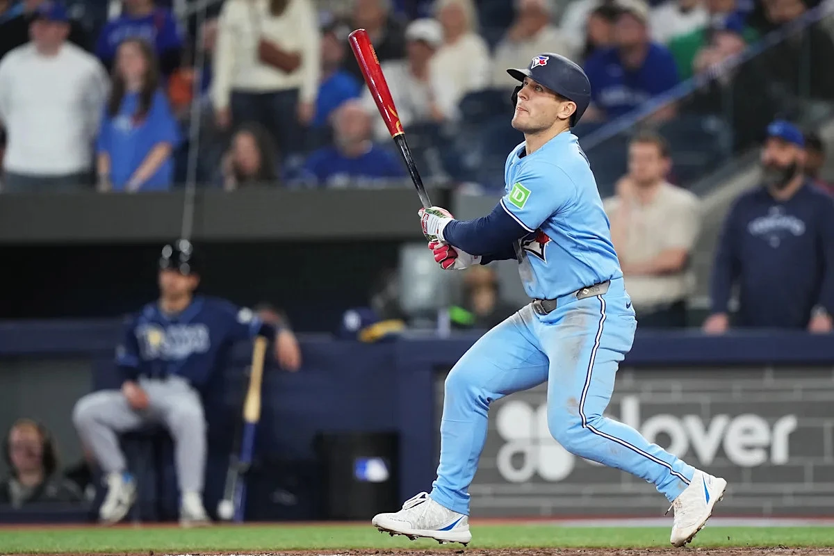 Daulton Varsho hits grand slam in 10th to lift Blue Jays past Rays, 5-3