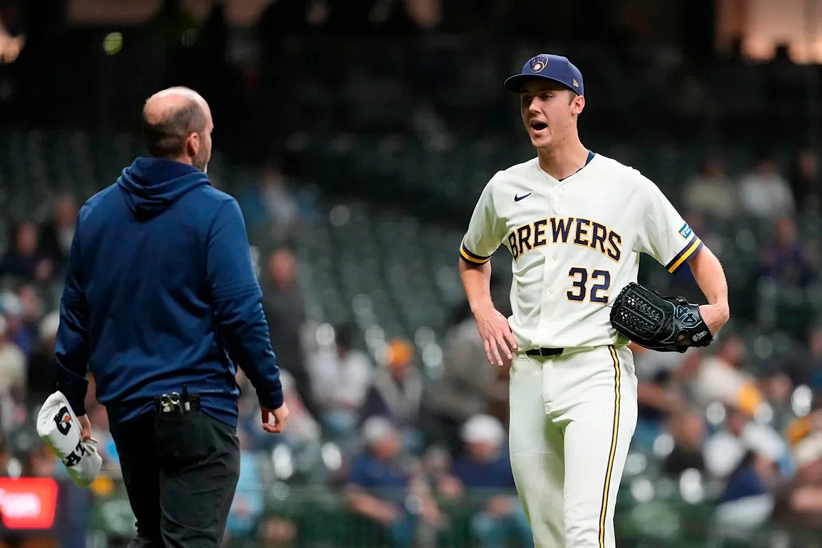 Brewers' Jacob Misiorowski leaves with cramping again after another dominating performance