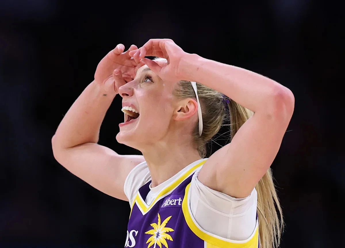 A hyped Cameron Brink had NSFW reaction to blocking Caitlin Clark shot