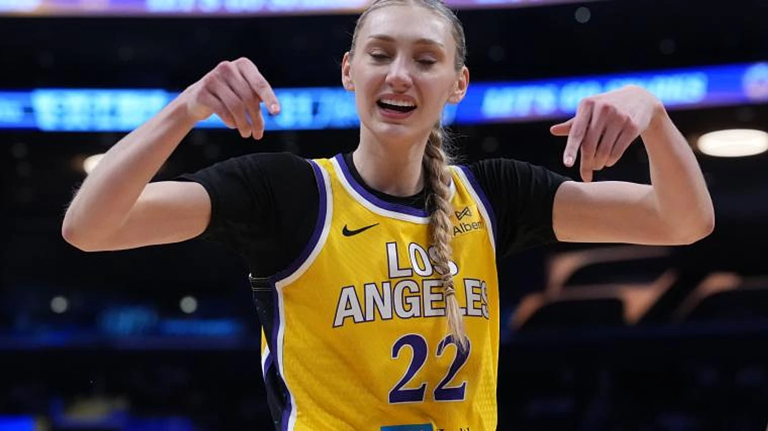Cameron Brink had one message for Caitlin Clark after viral block