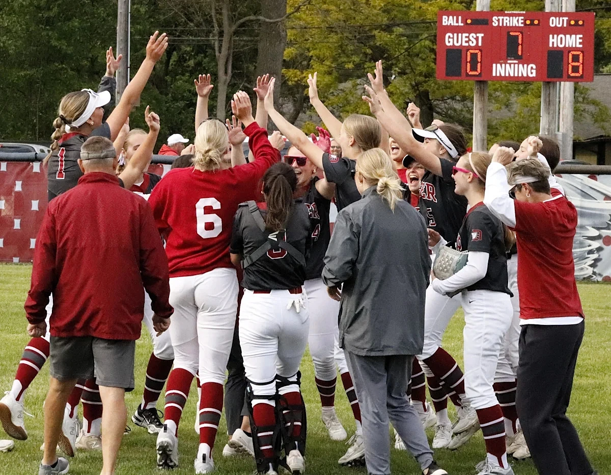 Dover softball shuts out rival New Philadelphia to open title defense