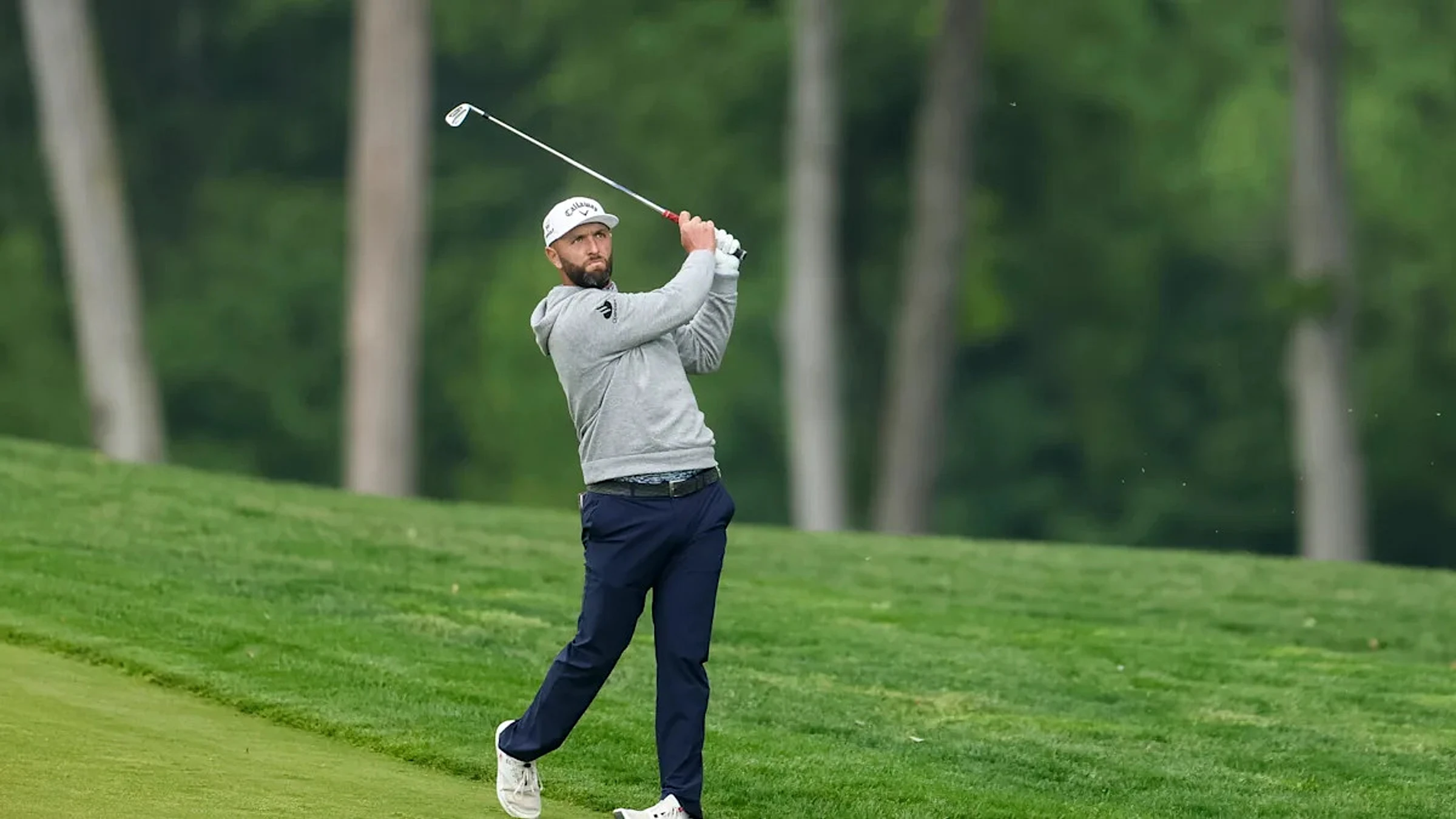 WATCH: Jon Rahm holes out for eagle, finally smiles in 2026 PGA