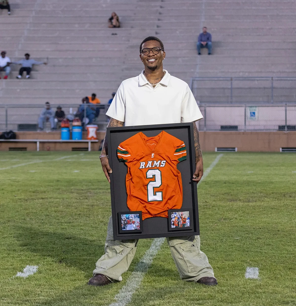 Anthony Richardson Sr honored by Eastside with jersey retirement as NFL future looms