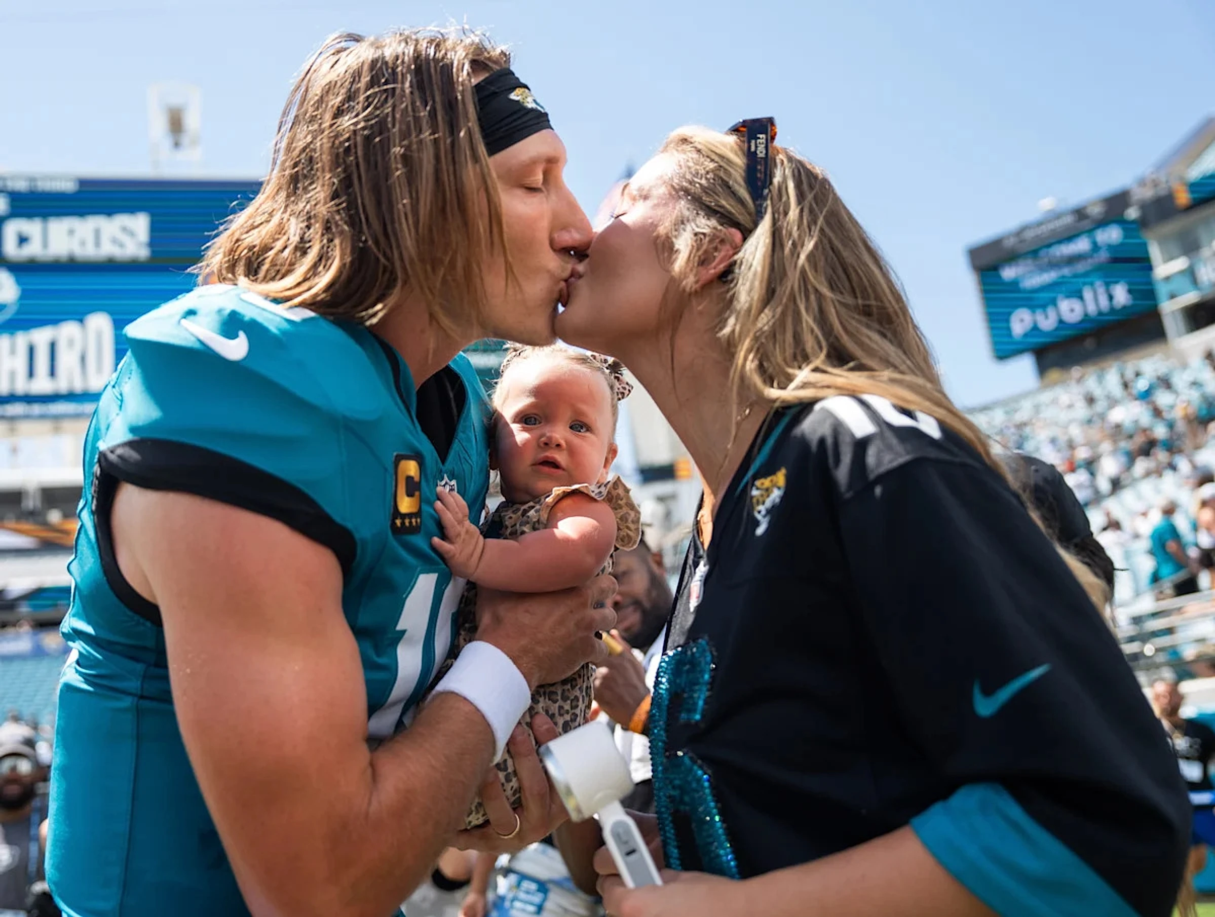 Did Trevor Lawrence's wife drop a hint about his haircut being real?