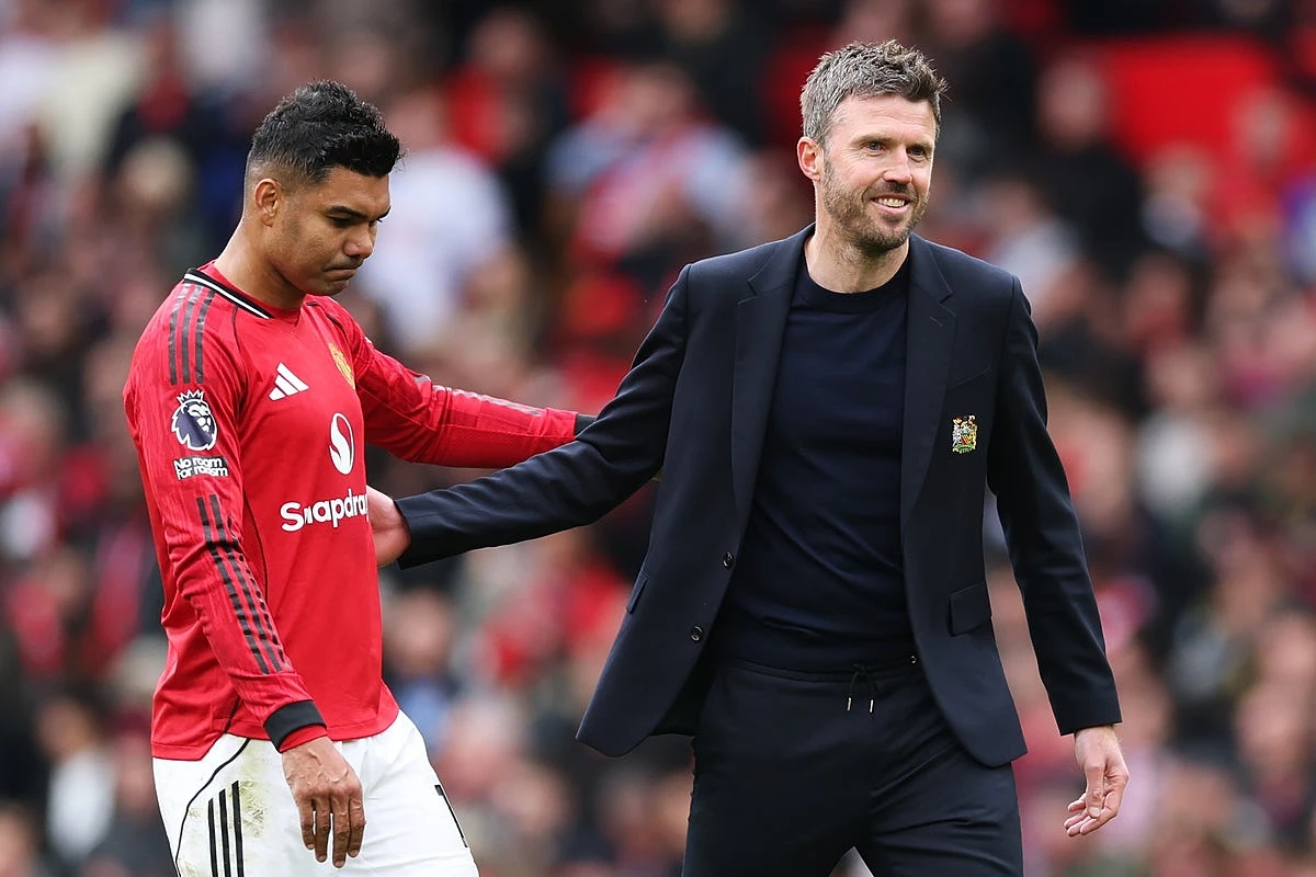 Michael Carrick provides Man United fitness updates for Casemiro and Benjamin Sesko