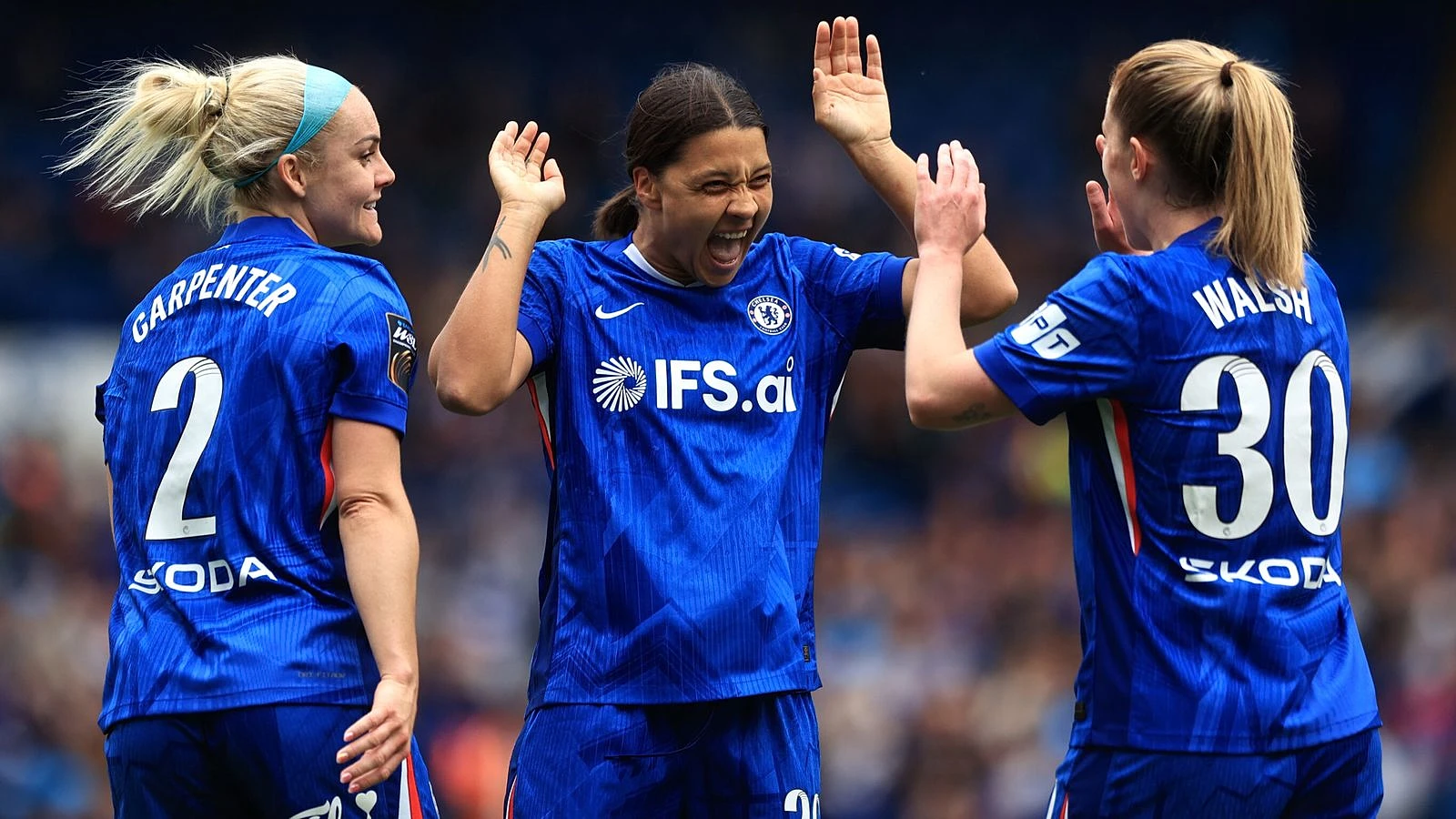 Kerr signs off in style but Chelsea finish third despite Man Utd win