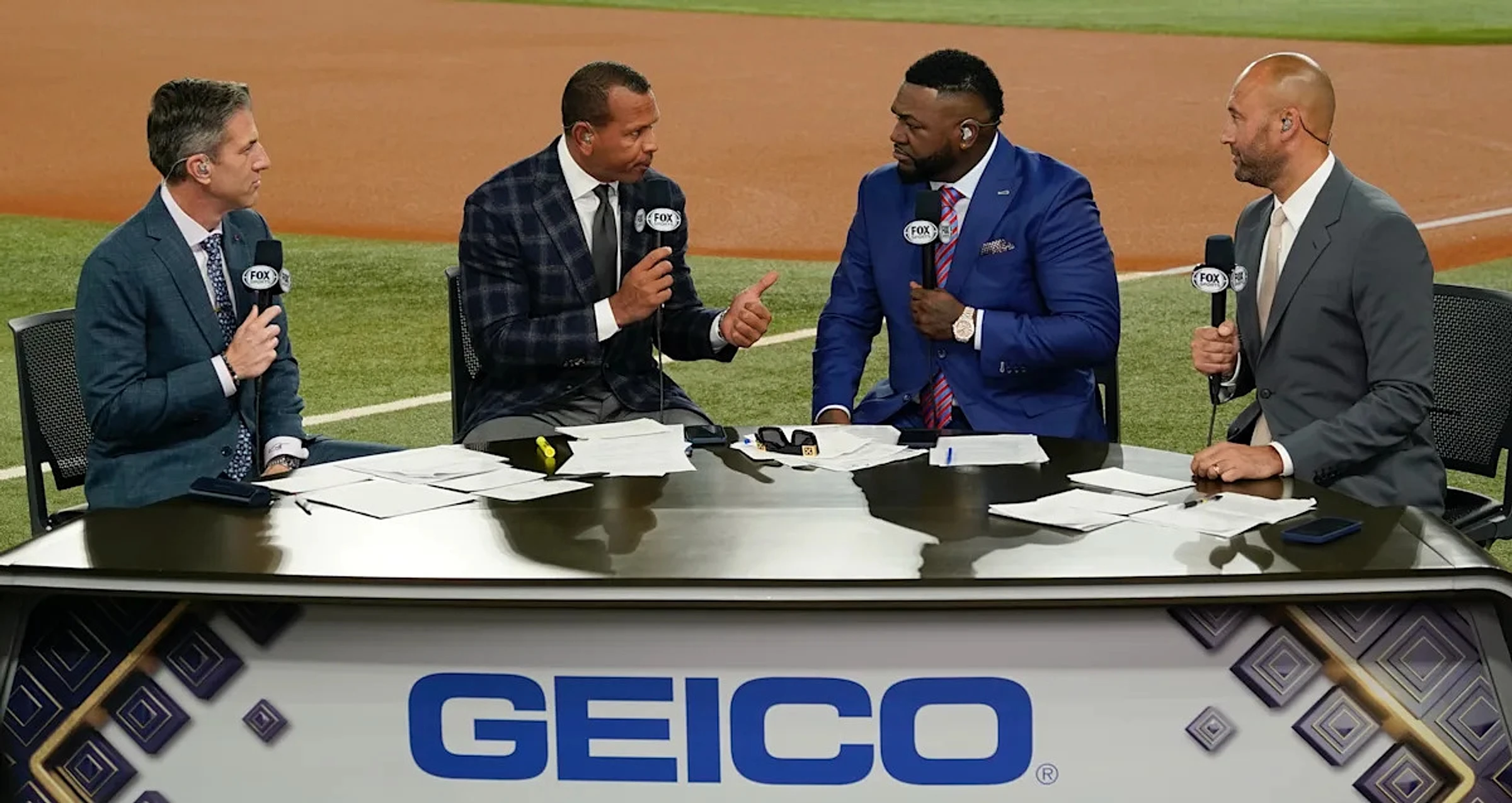 Fox putting David Ortiz, Alex Rodriguez, Derek Jeter in broadcast booth for Red Sox-Yankees