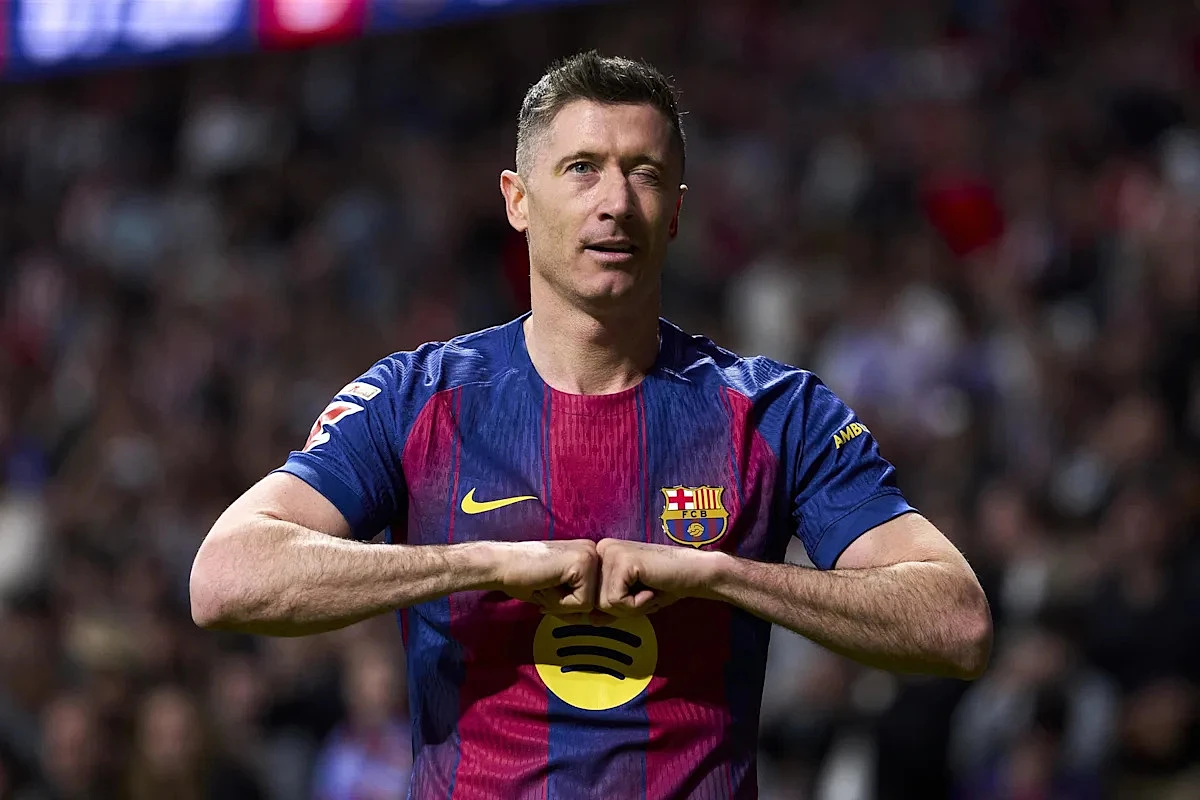 ‘Legend, GOAT etc’ – Raphinha, Gavi and Barcelona stars pay tribute to Robert Lewandowski