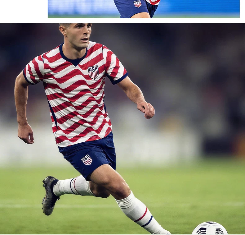 USA National Team Home Jersey 26/27 Short Sleeve Kit - Pulisic detail 2