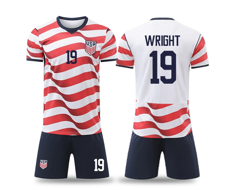 USA National Team Home Jersey 26/27 Short Sleeve Kit - Pulisic detail 9