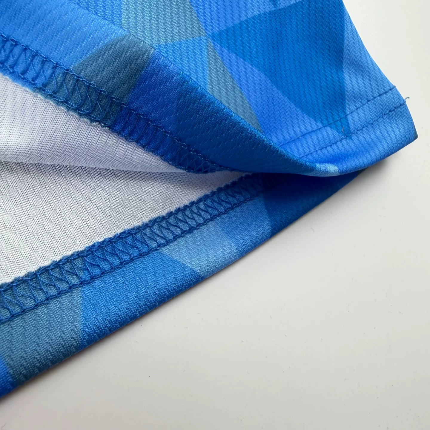 France Italy Football Jersey Men's Collar Shirt Blue White Color Block Loose Fit Quick-Dry T-Shirt detail 11