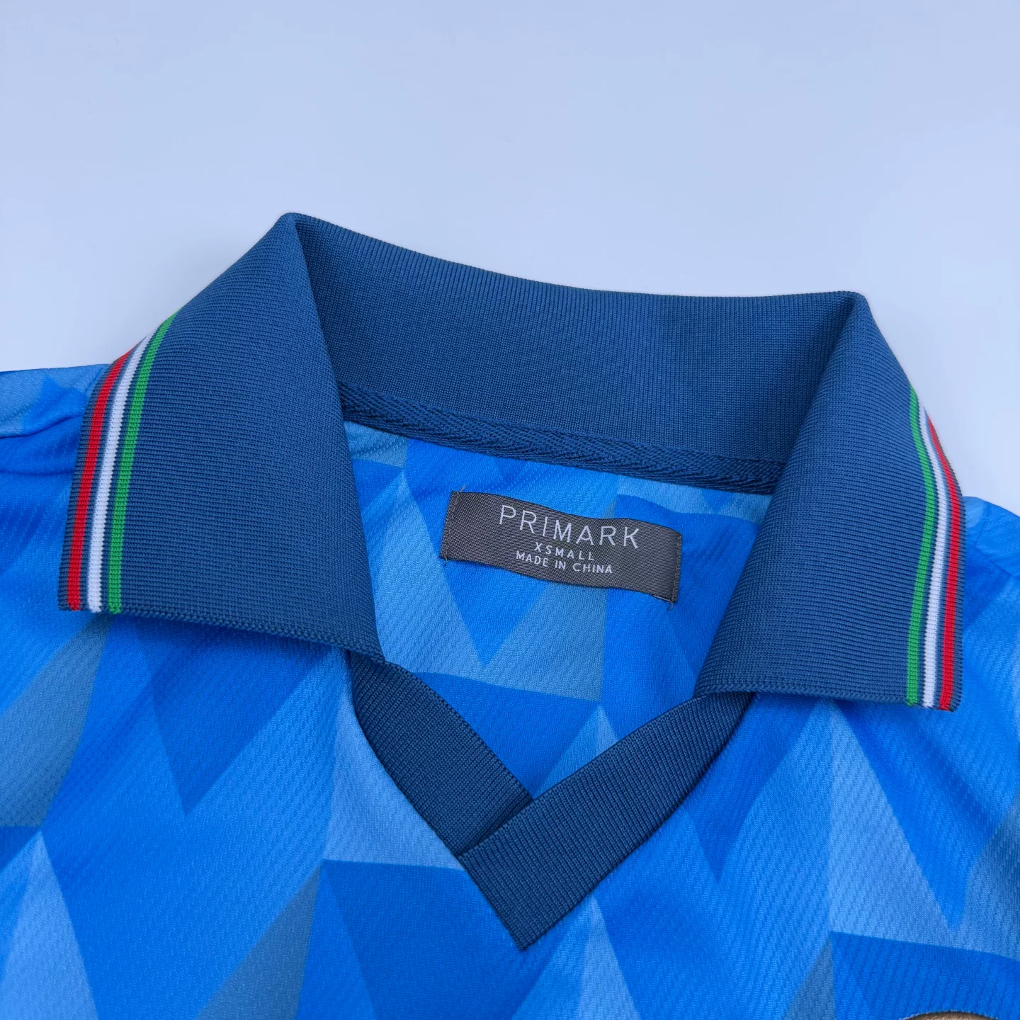 France Italy Football Jersey Men's Collar Shirt Blue White Color Block Loose Fit Quick-Dry T-Shirt detail 12