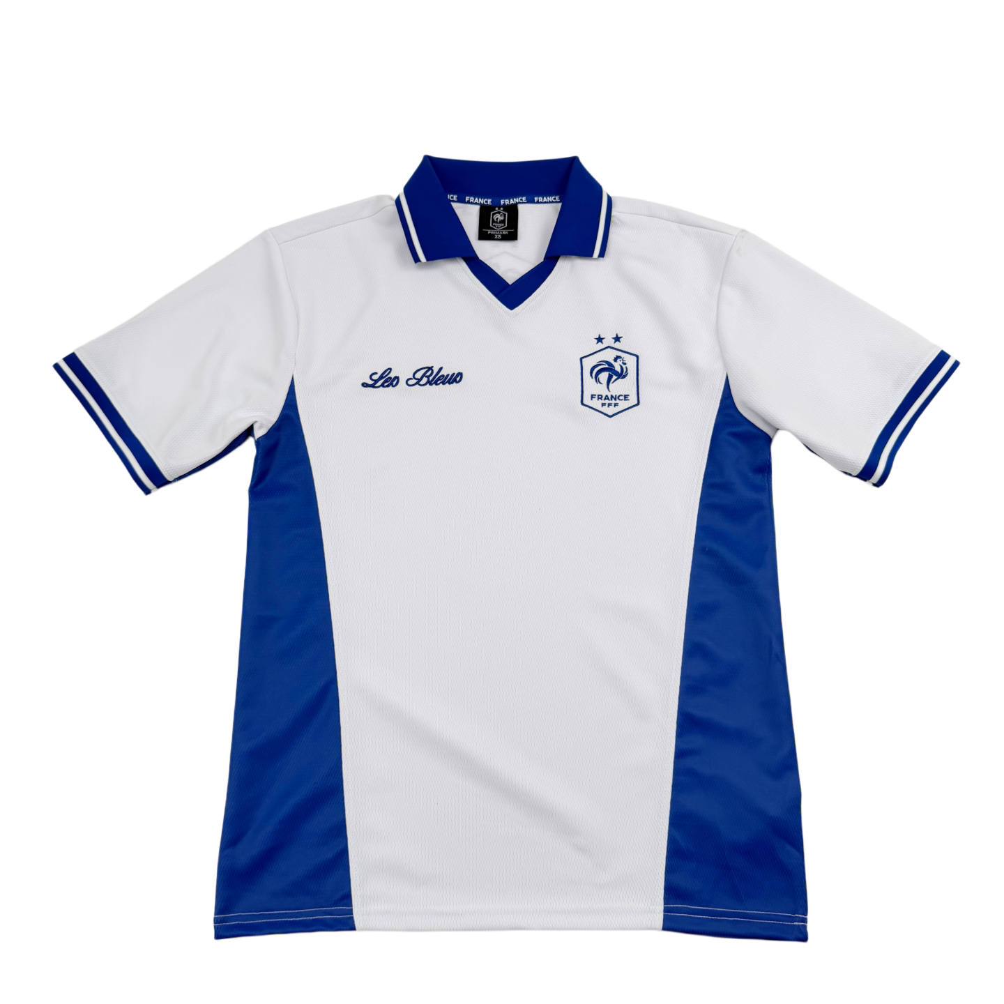 France Italy Football Jersey Men's Collar Shirt Blue White Color Block Loose Fit Quick-Dry T-Shirt detail 15