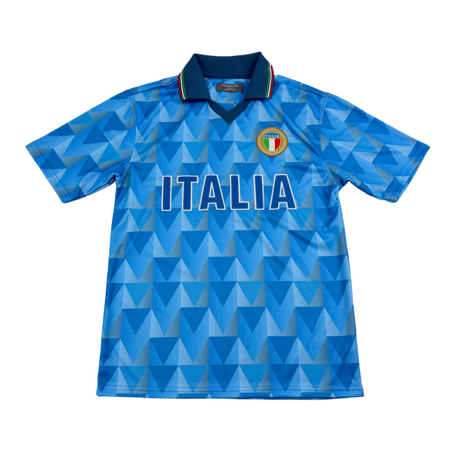 France Italy Football Jersey Men's Collar Shirt Blue White Color Block Loose Fit Quick-Dry T-Shirt detail 5