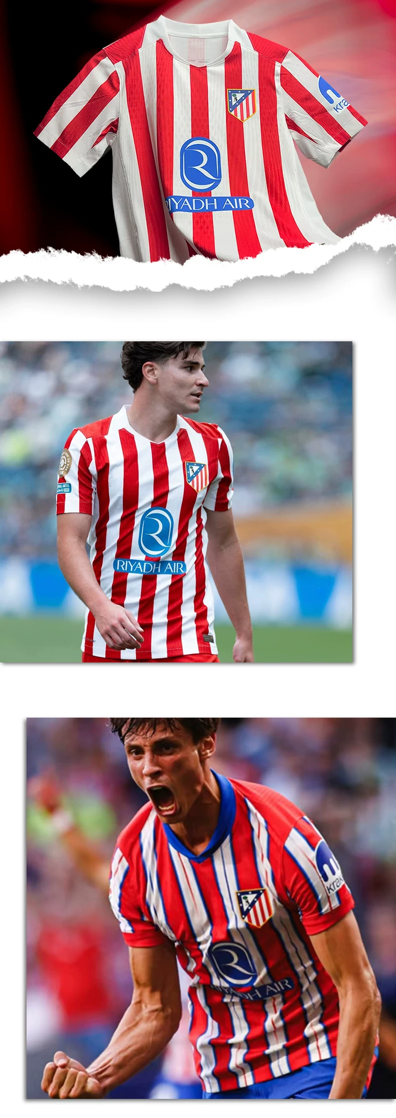 Atletico Madrid Suarez 2526 Jersey Kit - Men's Women's Youth Custom detail 2