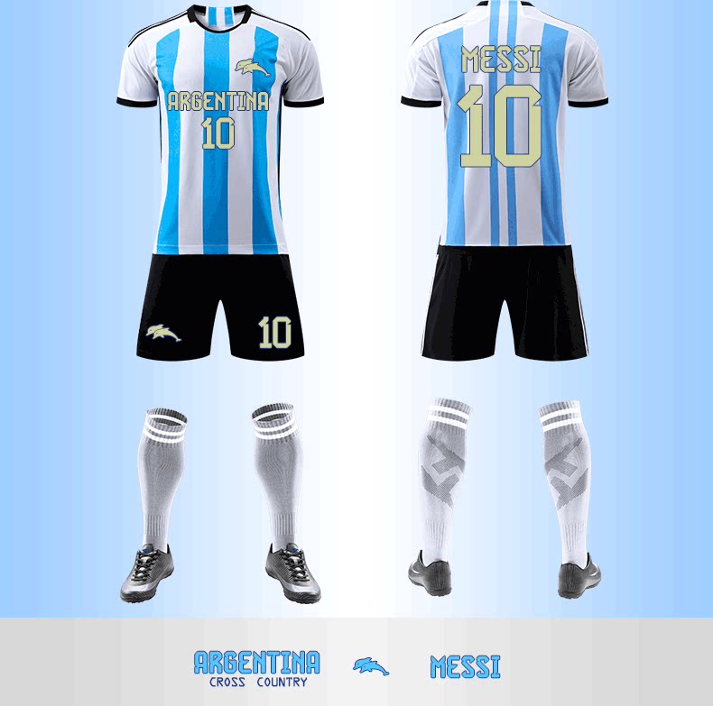 Barcelona Messi Juventus Ronaldo Liverpool Argentina Football Jersey Kit detail 13