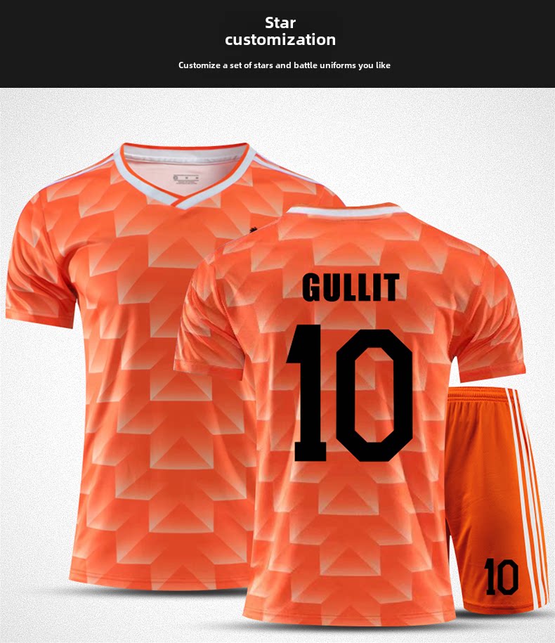 1988 Netherlands Football Jersey Kit #10 Gullit detail 3