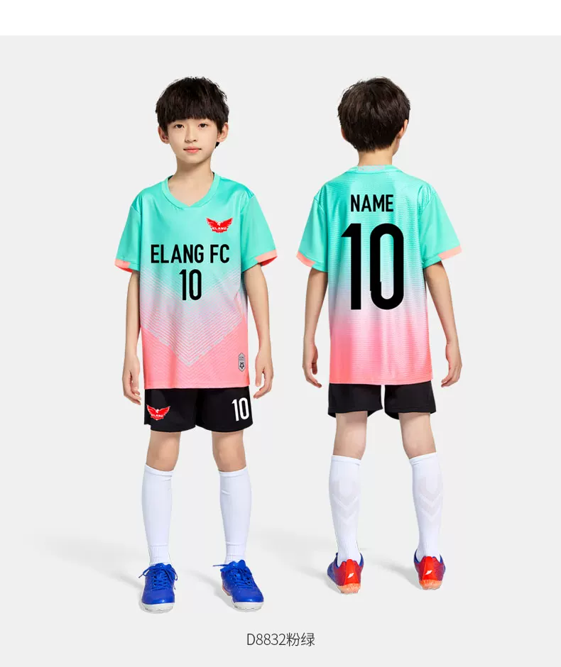 Custom Kids Football Jersey Set with Printing detail 10
