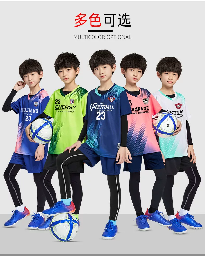 Kids Football Training Kit - Long Sleeve Jersey & Pants Set detail 9