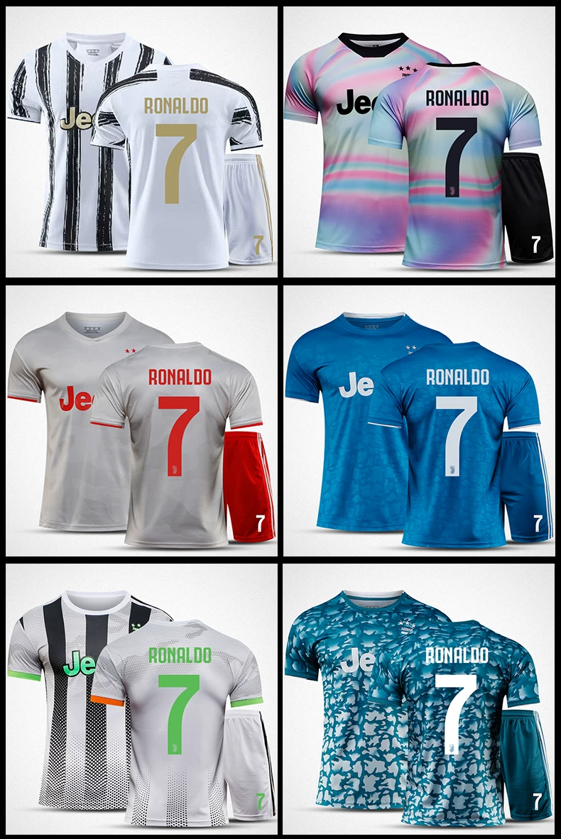 Cristiano Ronaldo Portugal Juventus Home Jersey Kit detail 4