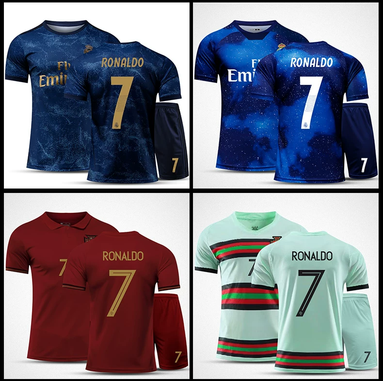 Cristiano Ronaldo Portugal Juventus Home Jersey Kit detail 6