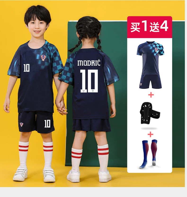 Croatia Home & Away Jersey #10 Modric/Vlasic/Kovacic Kids Football Kit detail 14