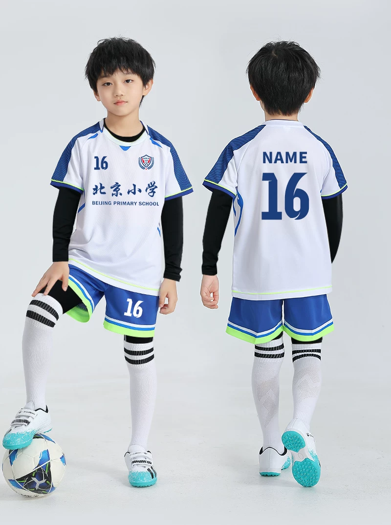 Custom Kids Football Kit Set - Boys & Girls Training Jersey with Printing detail 13