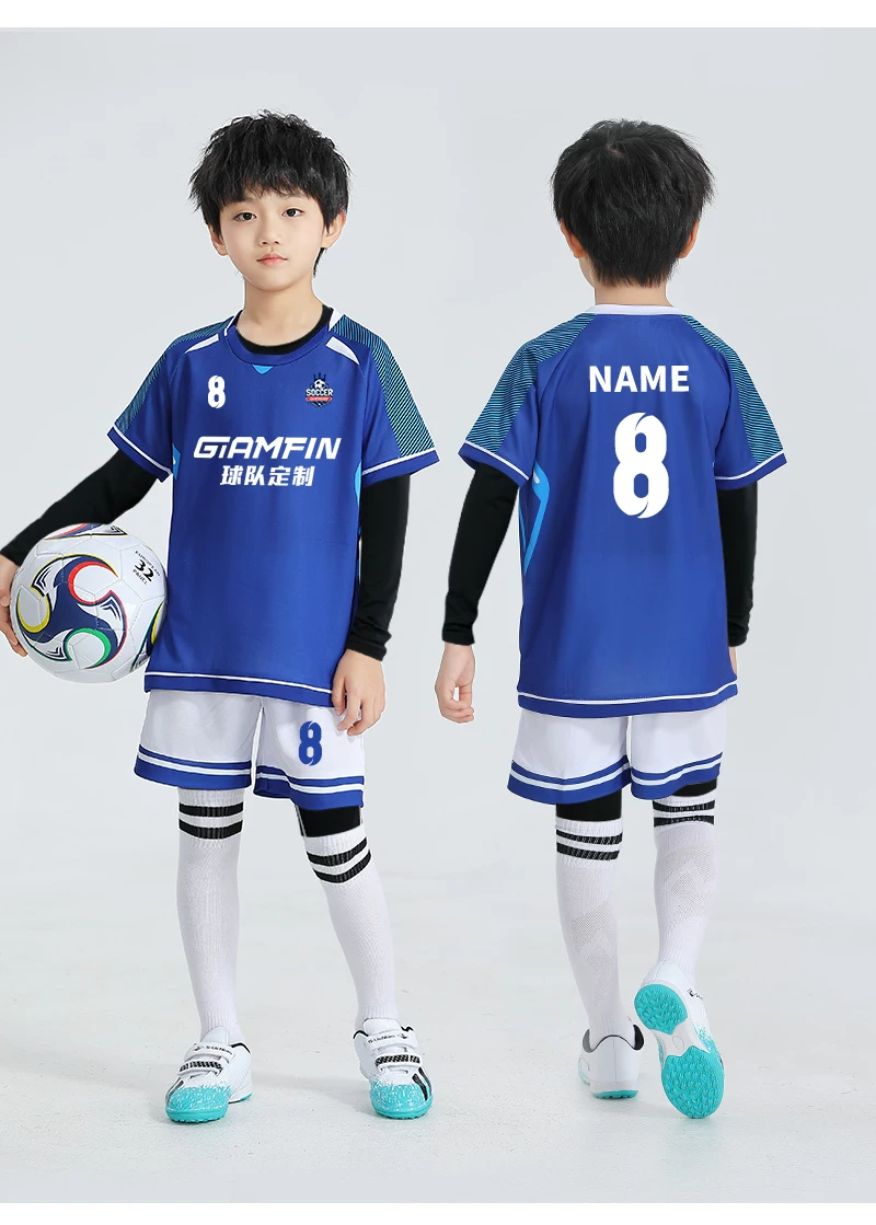 Custom Kids Football Kit Set - Boys & Girls Training Jersey with Printing detail 14
