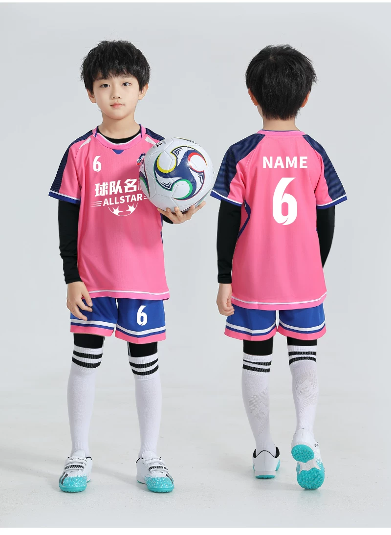 Custom Kids Football Kit Set - Boys & Girls Training Jersey with Printing detail 15