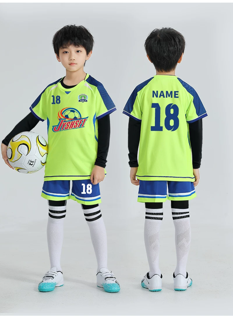 Custom Kids Football Kit Set - Boys & Girls Training Jersey with Printing detail 16