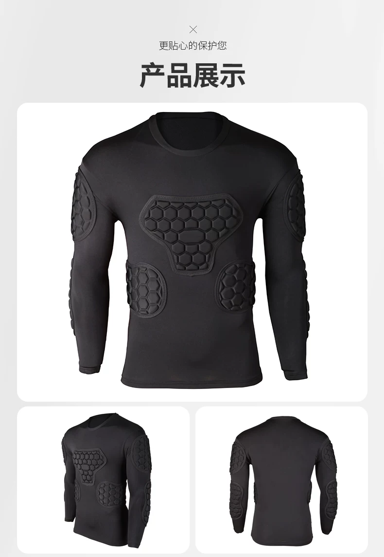 Goalkeeper Kit with Protective Gear - Jersey, Shorts, Helmet, Chest Guard, Elbow Pads, Hip Pads detail 15