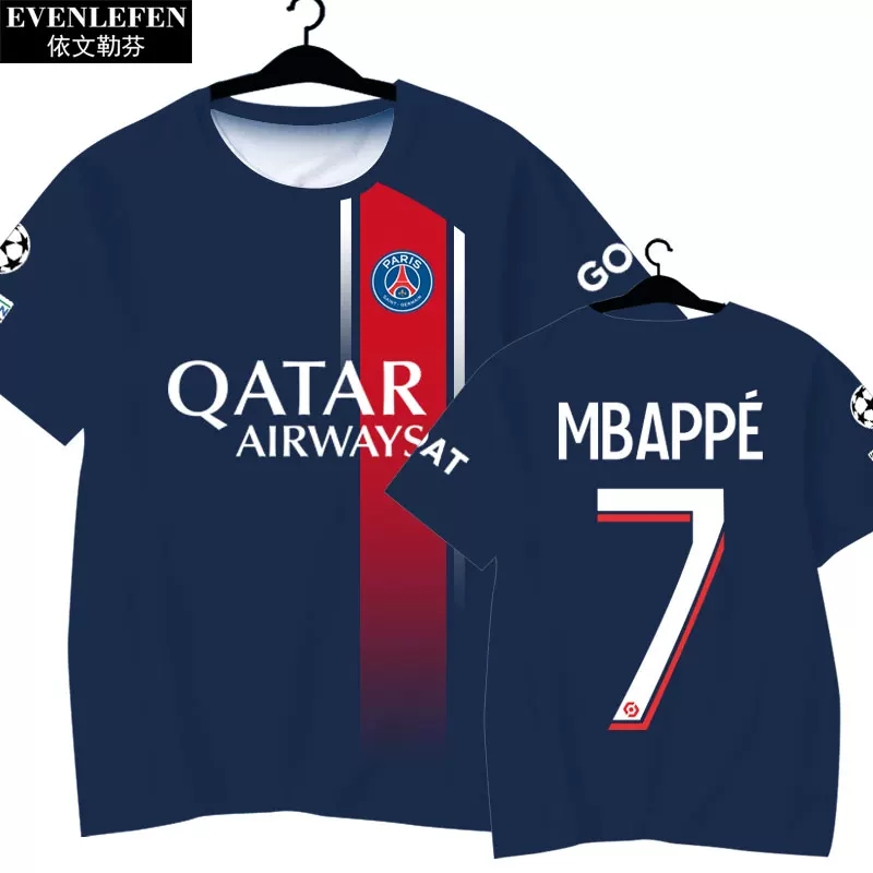 Paris Saint-Germain 23-24 Mbappe Jersey T-Shirt detail 3