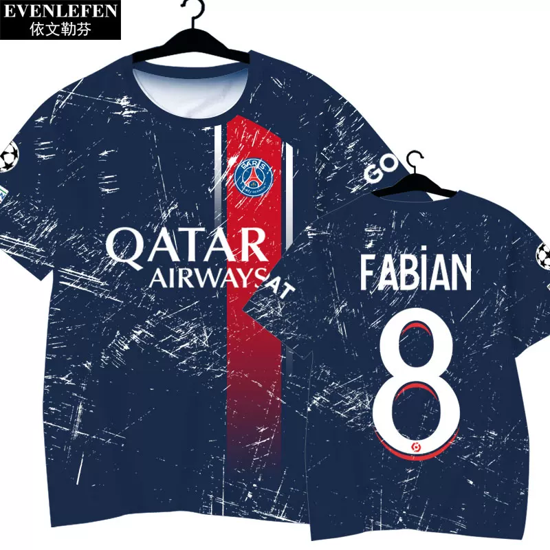 Paris Saint-Germain 23-24 Mbappe Jersey T-Shirt detail 4