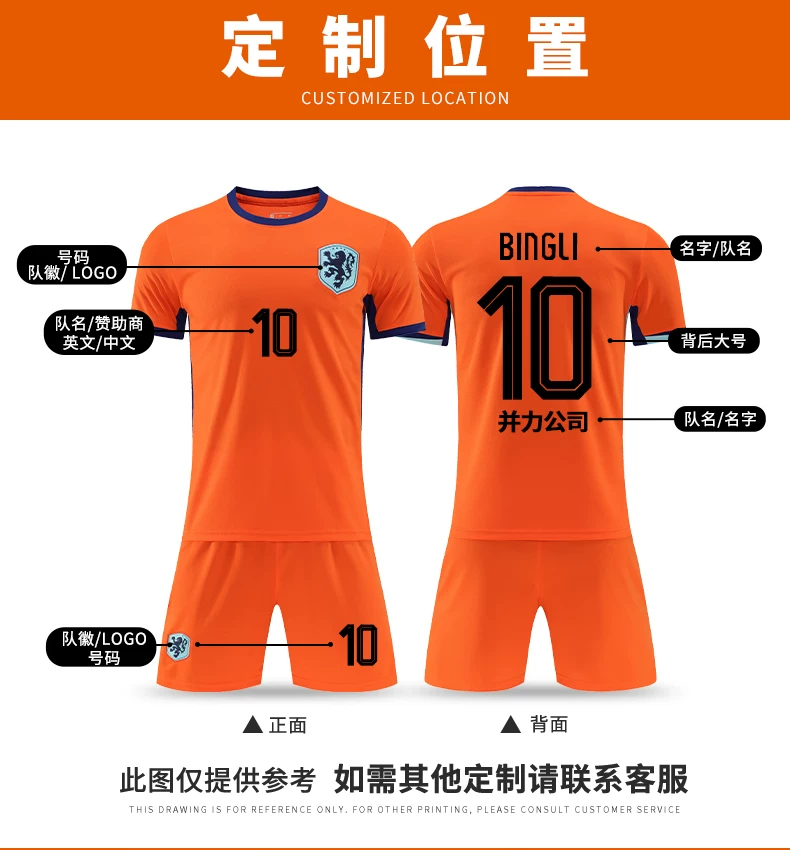 Netherlands 2024 Euro Home Jersey - Depay Kids Football Kit detail 6