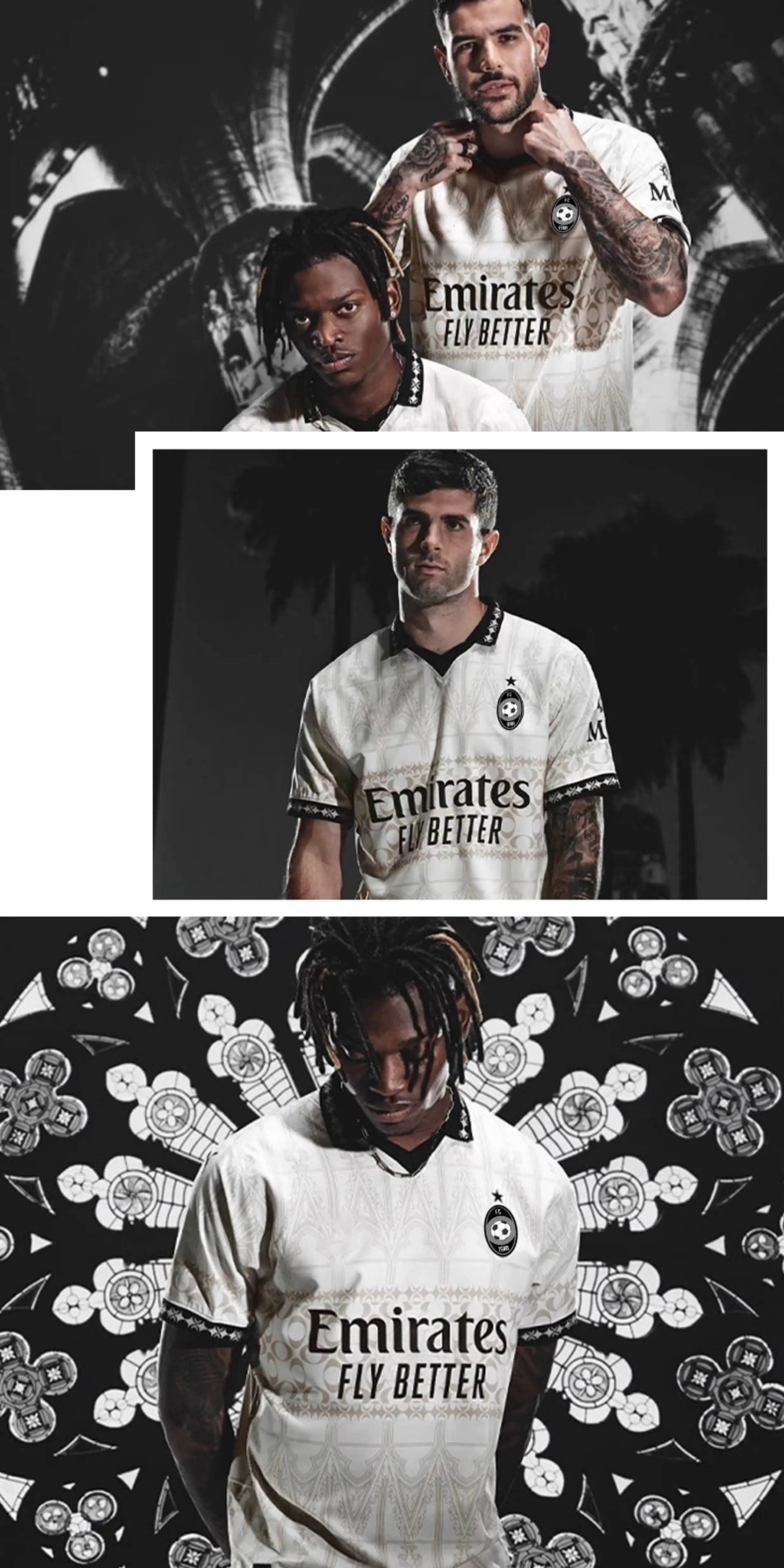 AC Milan Custom Football Jersey Kit - Adult & Youth Training Match Set detail 1