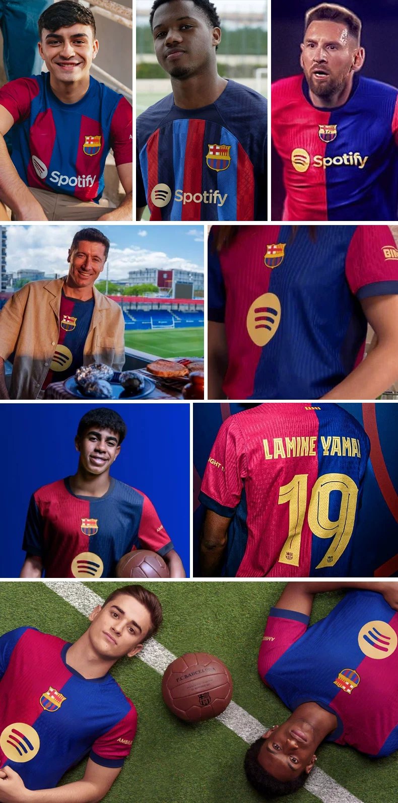 Barcelona Youth Football Kit - Jersey & Shorts Set detail 1