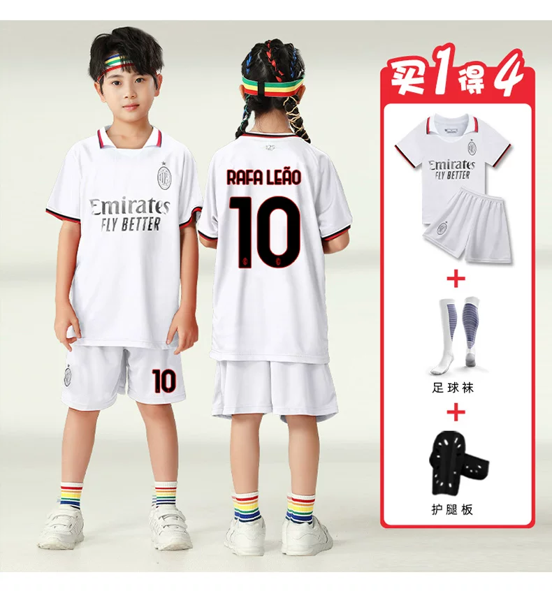 AC Milan 24-25 Home & Away Jersey Kit for Kids detail 9