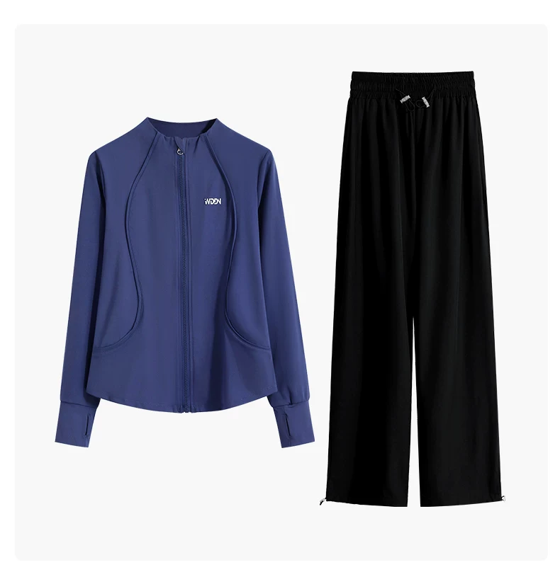 2026 Spring Women's Running Set - Loose Fit Quick-Dry Long Sleeve Training Jersey detail 10