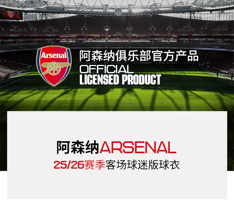 Arsenal 25/26 Away Fan Jersey detail 1