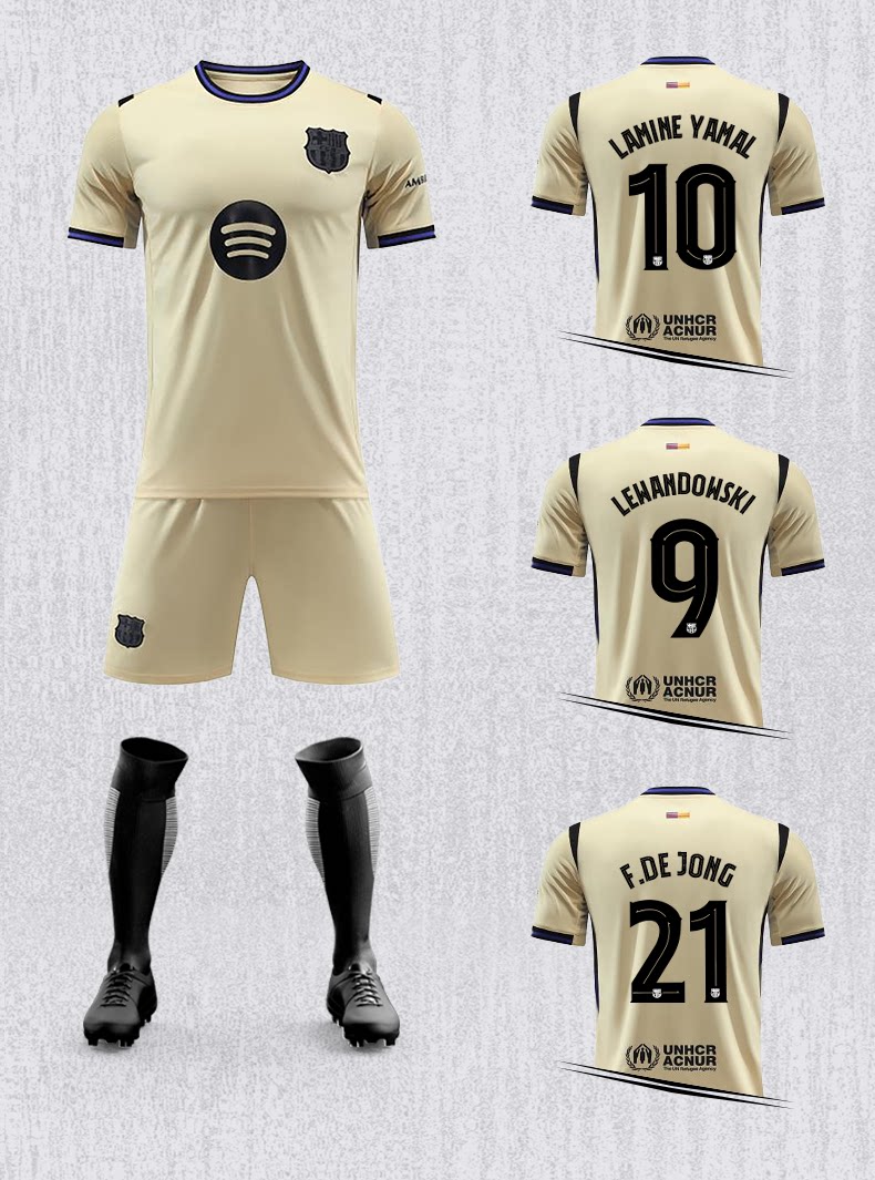 FC Barcelona 25-26 Home Kit Jersey Set with Shorts detail 7