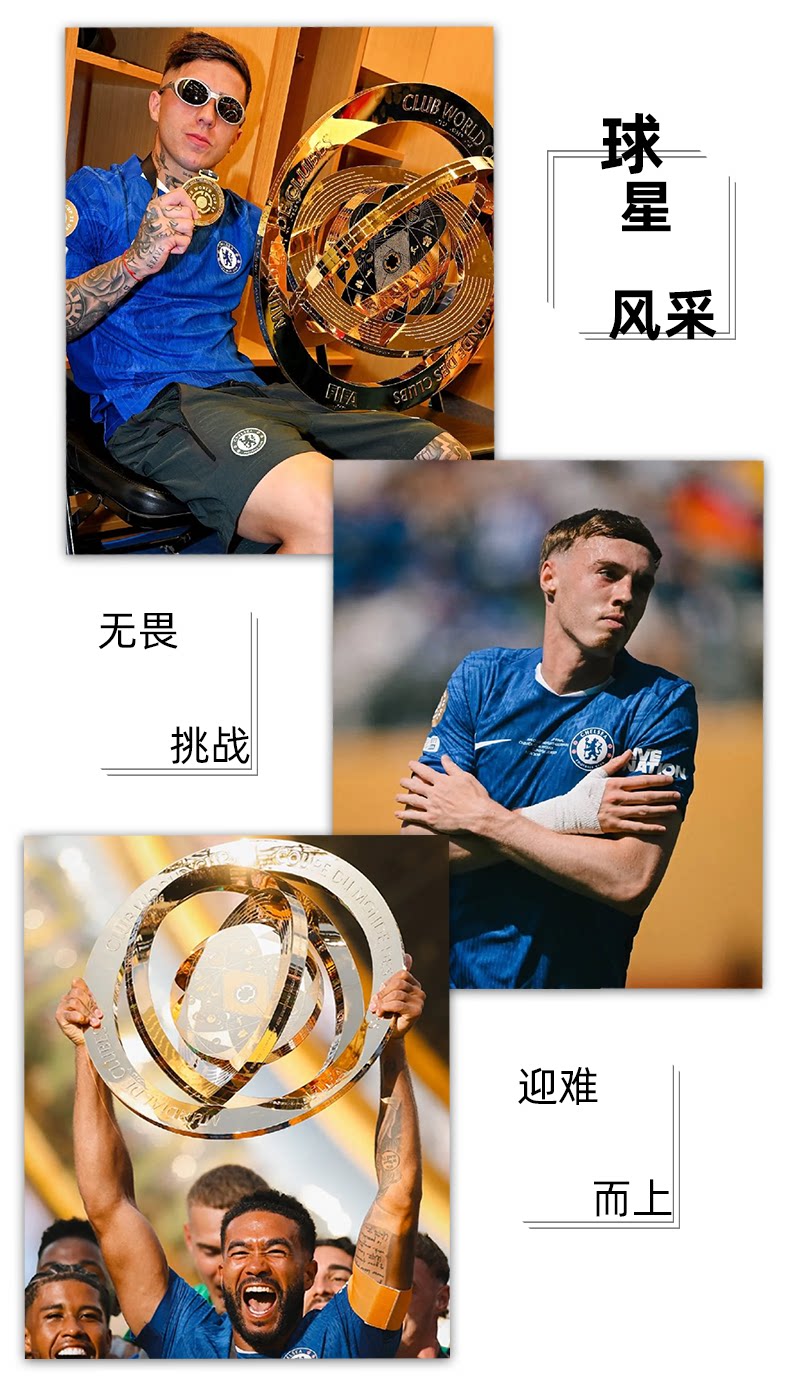 Chelsea FC 2526 Palmer & Enzo Premier League Training Jersey & Shorts Set detail 3