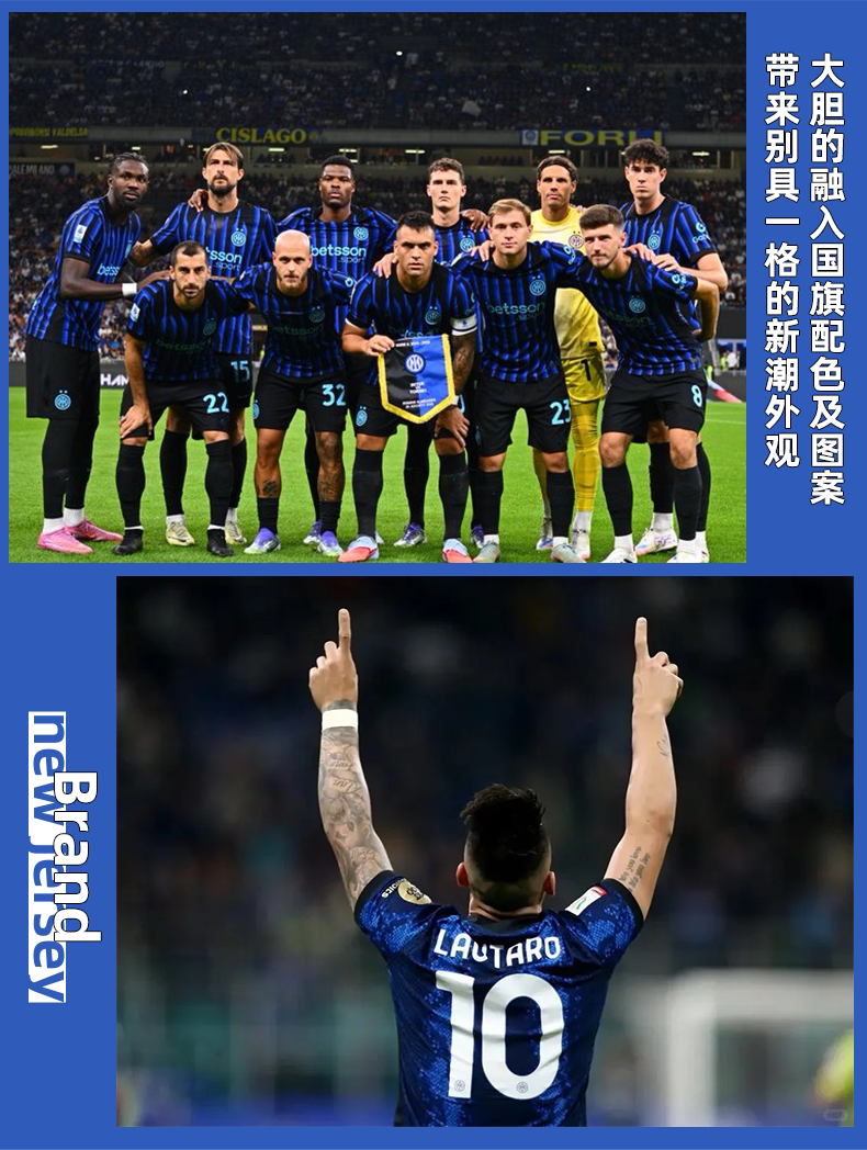 Inter Milan Home & Away Jersey Set - Lautaro Martinez detail 3